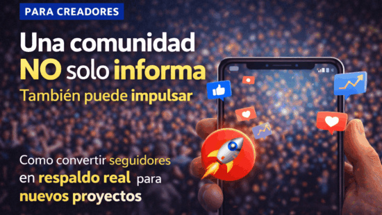 Una comunidad no solo informa. También puede impulsar.