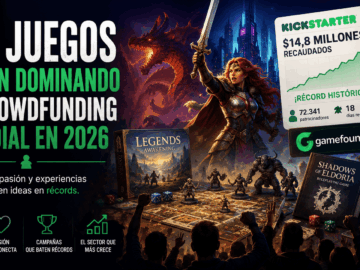 Los juegos siguen dominando el crowdfunding mundial en 2026 (y están enseñando lecciones que muchos creadores todavÃa no entienden)