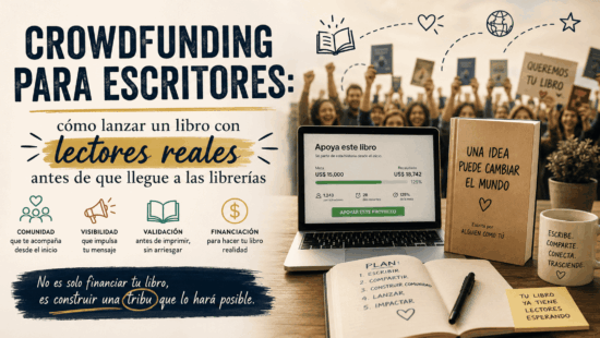 Crowdfunding para escritores: cómo lanzar un libro con lectores reales antes de que llegue a las librerías